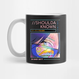 Anime style blue eye Mug